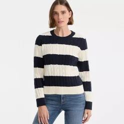 Women's Drifter Classic Cable Crew Neck Sweater