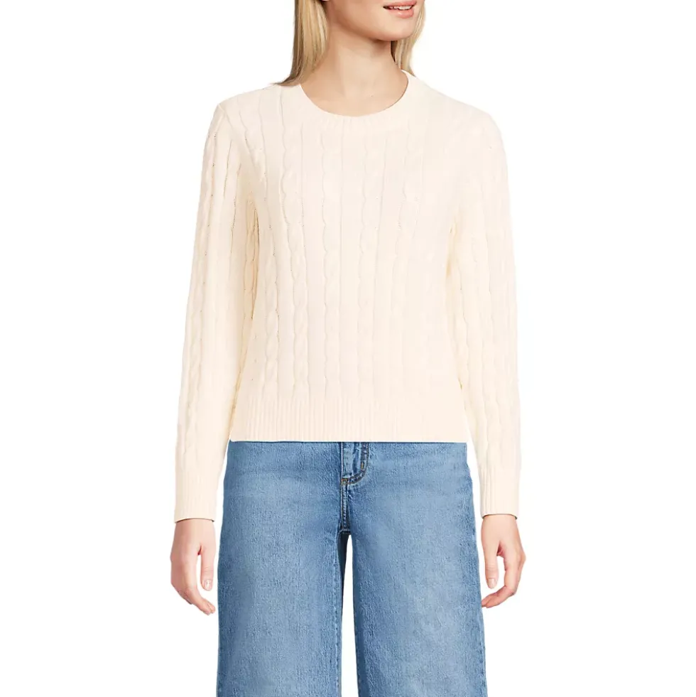 Women's Drifter Classic Cable Crew Neck Sweater