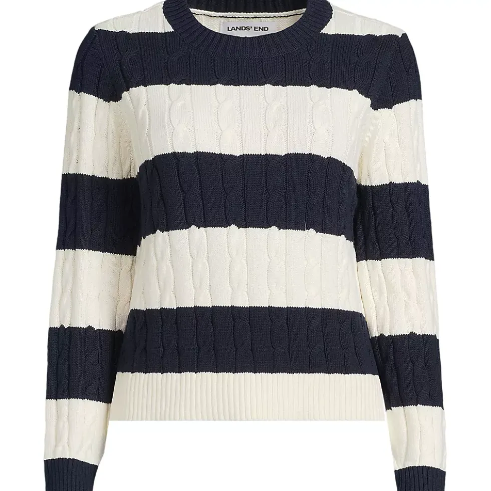 Women's Drifter Classic Cable Crew Neck Sweater