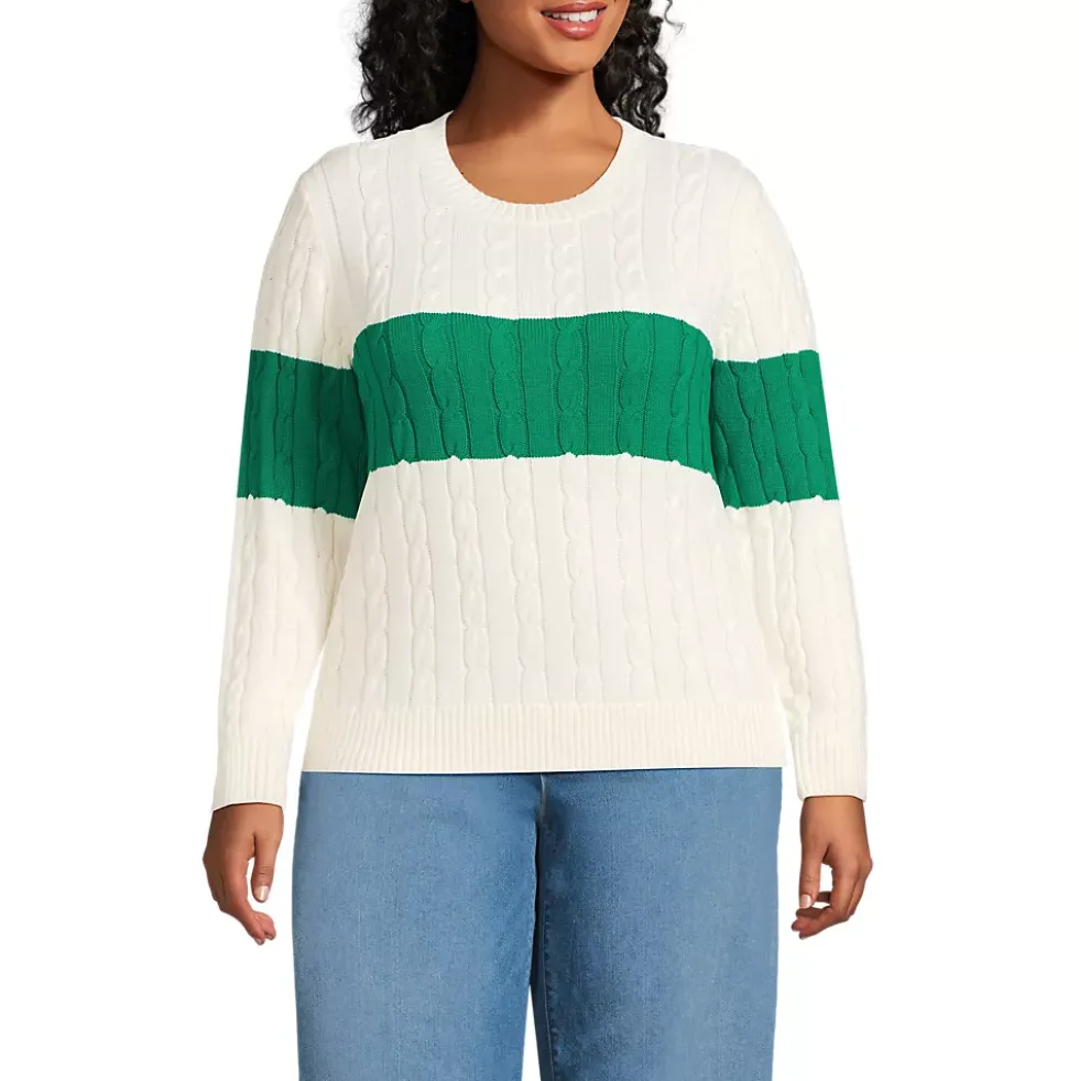 Women's Drifter Classic Cable Crew Neck Sweater