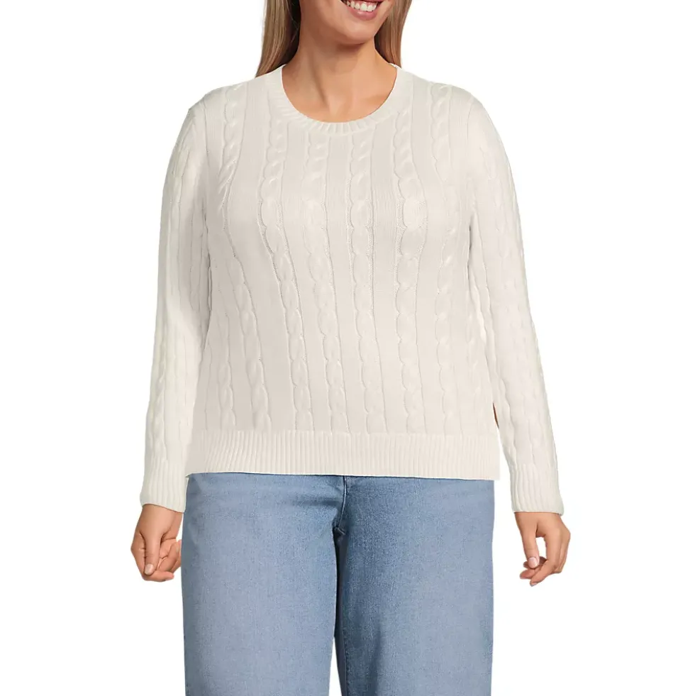 Women's Drifter Classic Cable Crew Neck Sweater