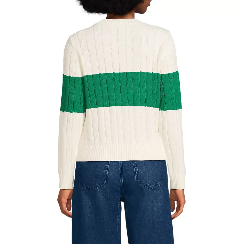 Women's Drifter Classic Cable Crew Neck Sweater