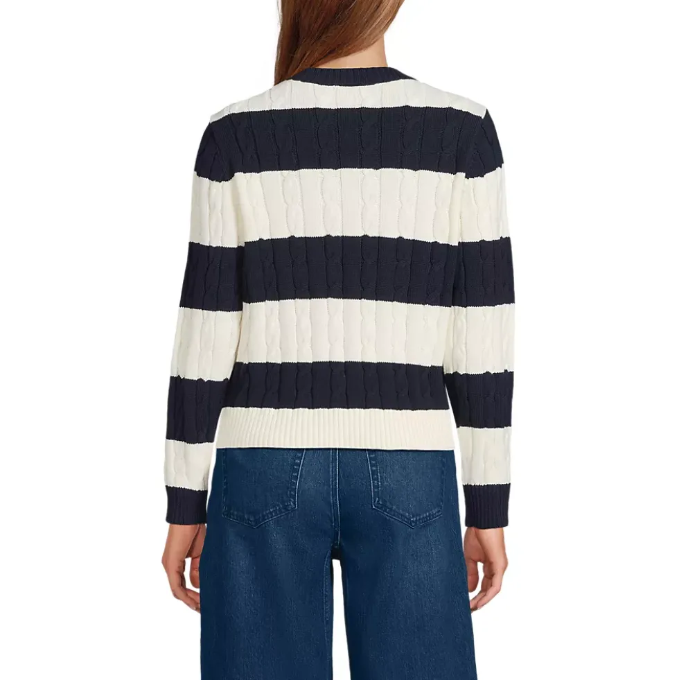Women's Drifter Classic Cable Crew Neck Sweater