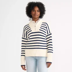 Women's Drifter Cotton Quarter Zip Pullover Sweater