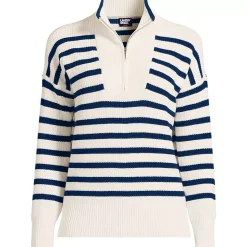 Women's Drifter Cotton Quarter Zip Pullover Sweater