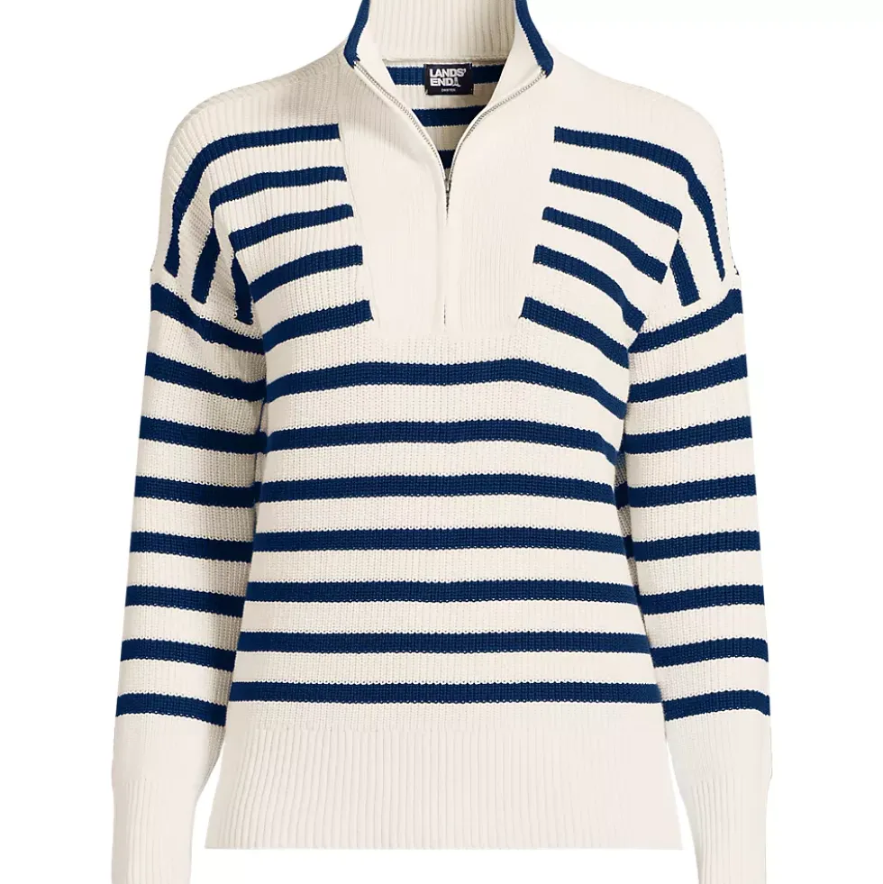 Women's Drifter Cotton Quarter Zip Pullover Sweater