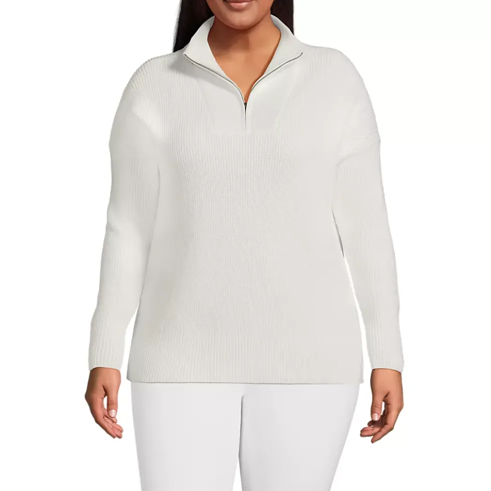 Women's Drifter Cotton Quarter Zip Pullover Sweater