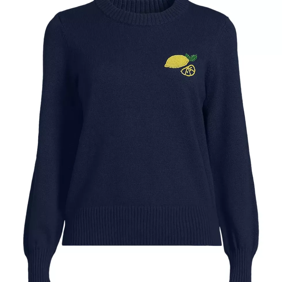 Women's Drifter Embellished Crew Neck Sweater