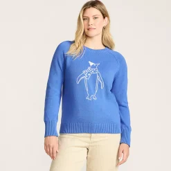 Women's Drifter Embroidered Raglan Crew Neck Sweater