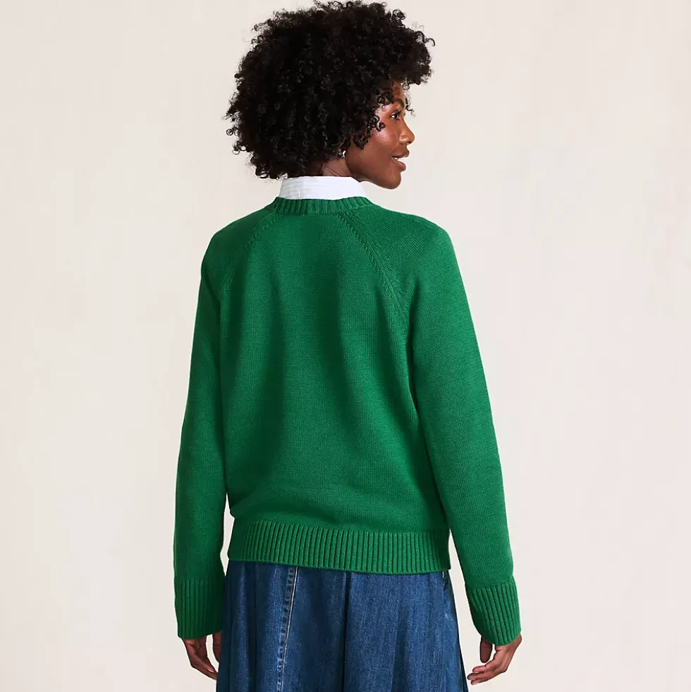 Women's Drifter Embroidered Raglan Crew Neck Sweater