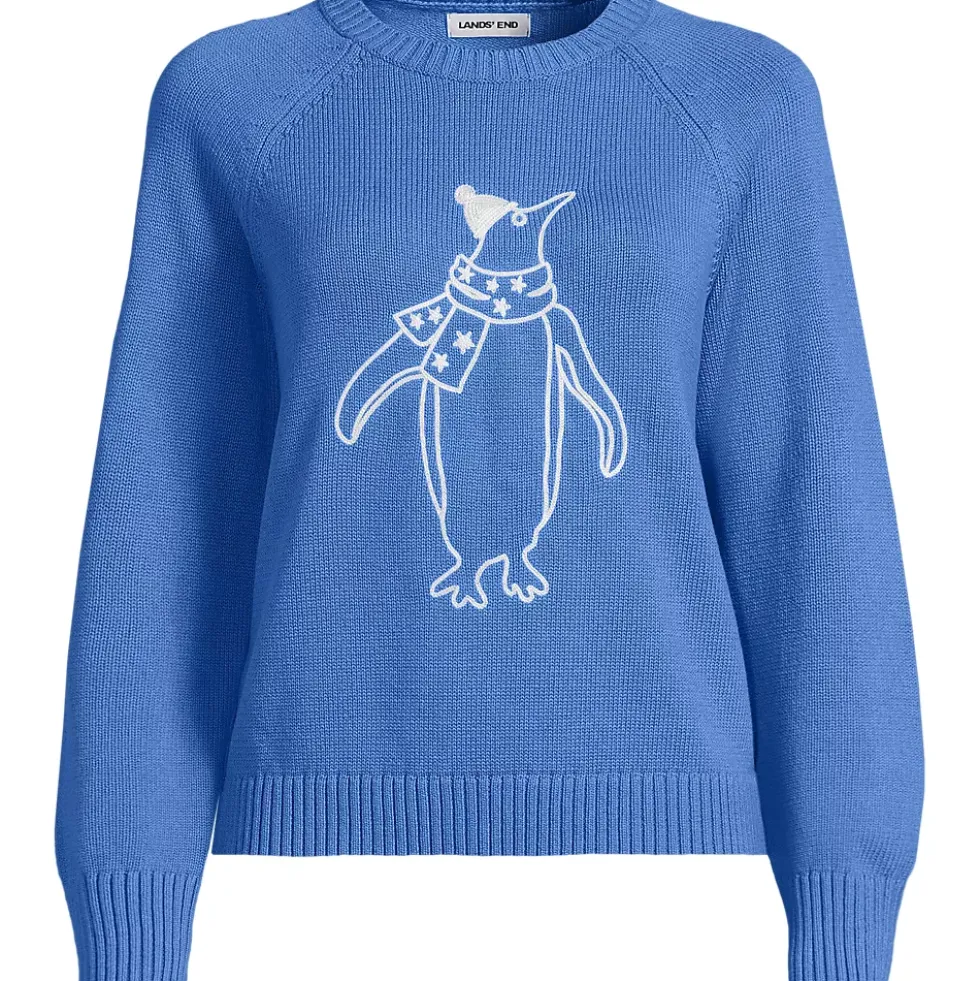Women's Drifter Embroidered Raglan Crew Neck Sweater