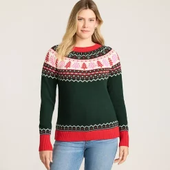 Women's Drifter Jacquard Raglan Crew Neck Sweater