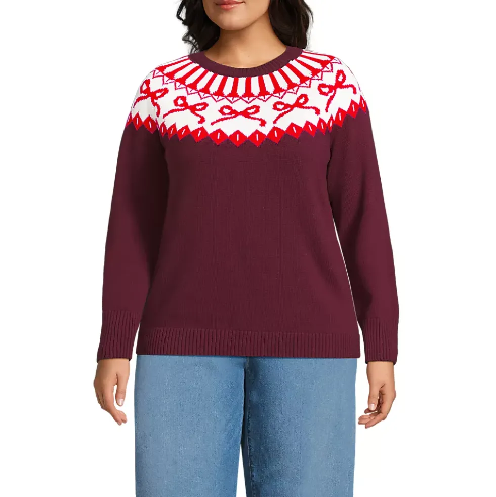 Women's Drifter Jacquard Raglan Crew Neck Sweater