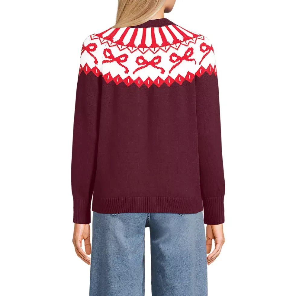 Women's Drifter Jacquard Raglan Crew Neck Sweater