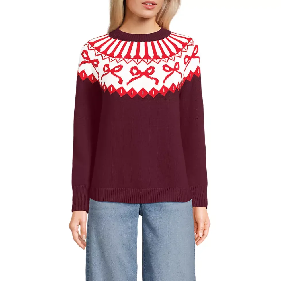 Women's Drifter Jacquard Raglan Crew Neck Sweater