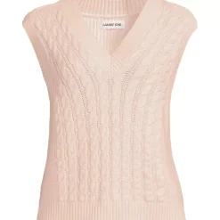 Women's Drifter Modern Cable V Neck Vest Sweater