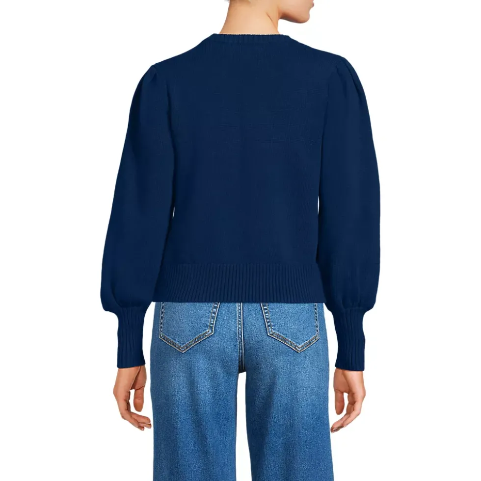 Women's Drifter Puff Sleeve Crew Neck Sweater