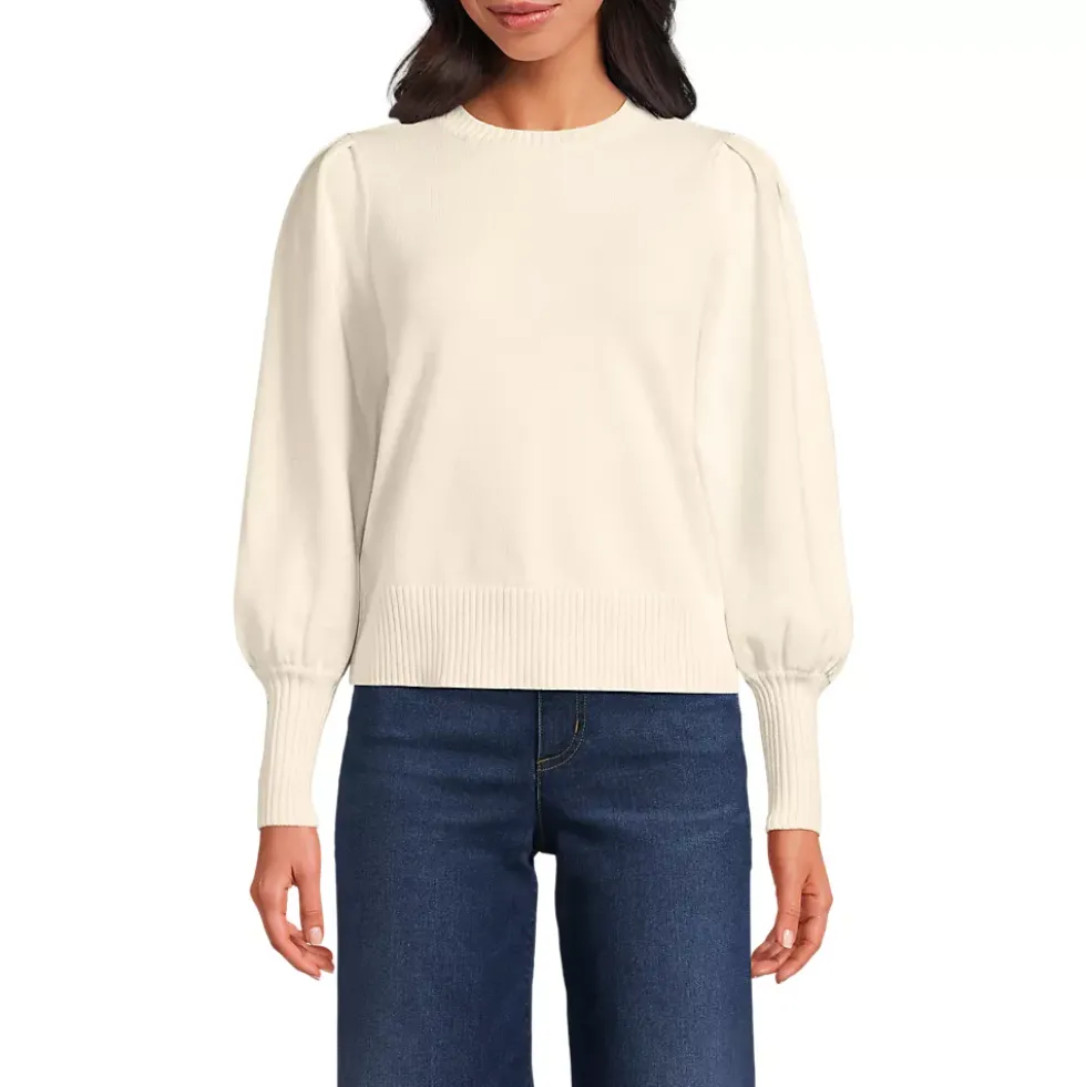 Women's Drifter Puff Sleeve Crew Neck Sweater