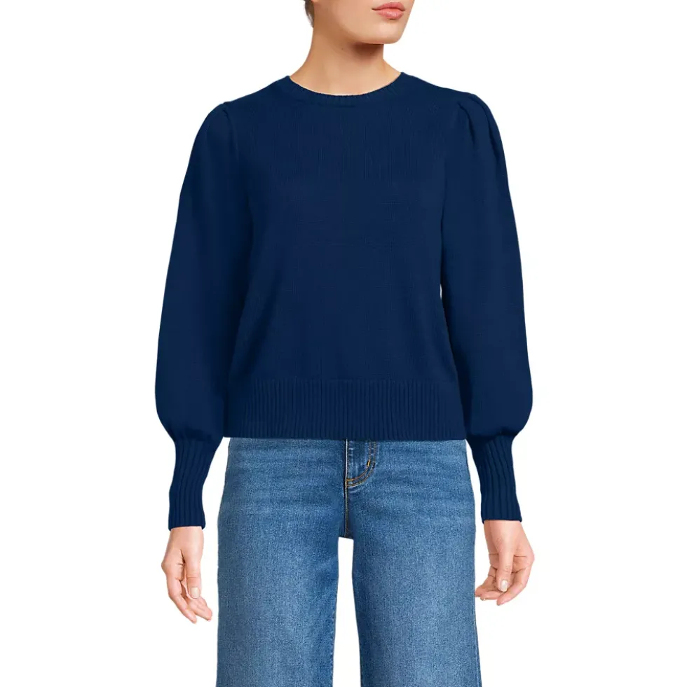 Women's Drifter Puff Sleeve Crew Neck Sweater