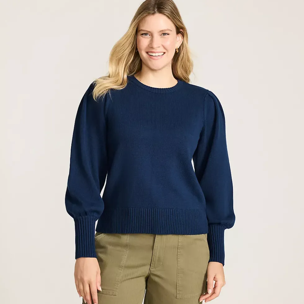 Women's Drifter Puff Sleeve Crew Neck Sweater