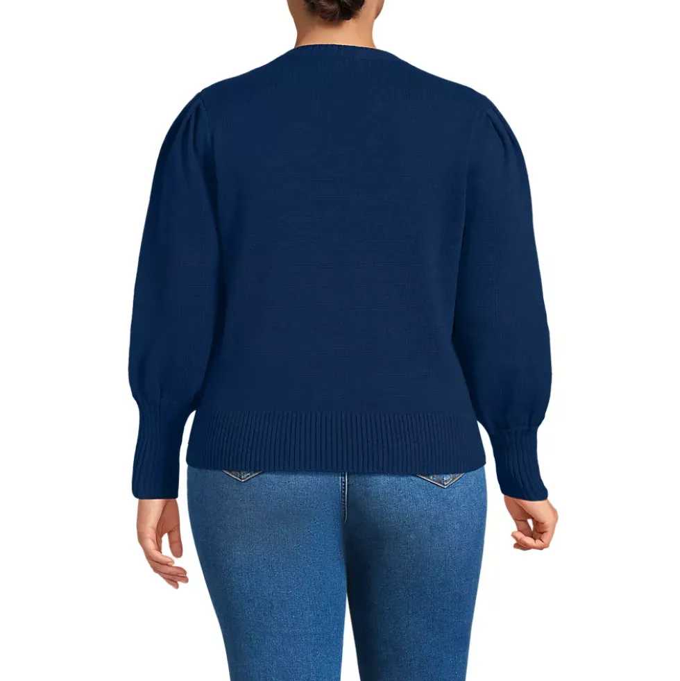 Women's Drifter Puff Sleeve Crew Neck Sweater