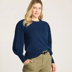 Women's Drifter Puff Sleeve Crew Neck Sweater