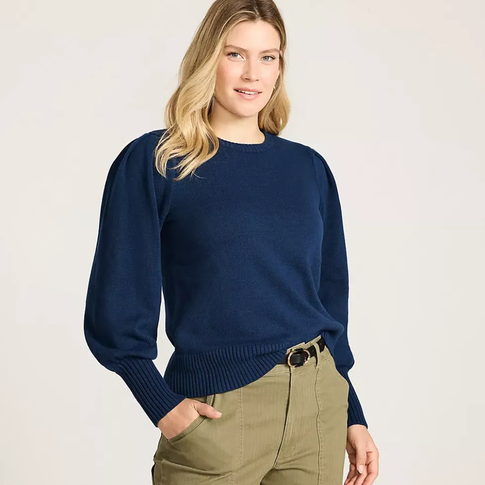 Women's Drifter Puff Sleeve Crew Neck Sweater