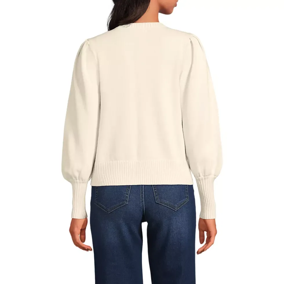 Women's Drifter Puff Sleeve Crew Neck Sweater