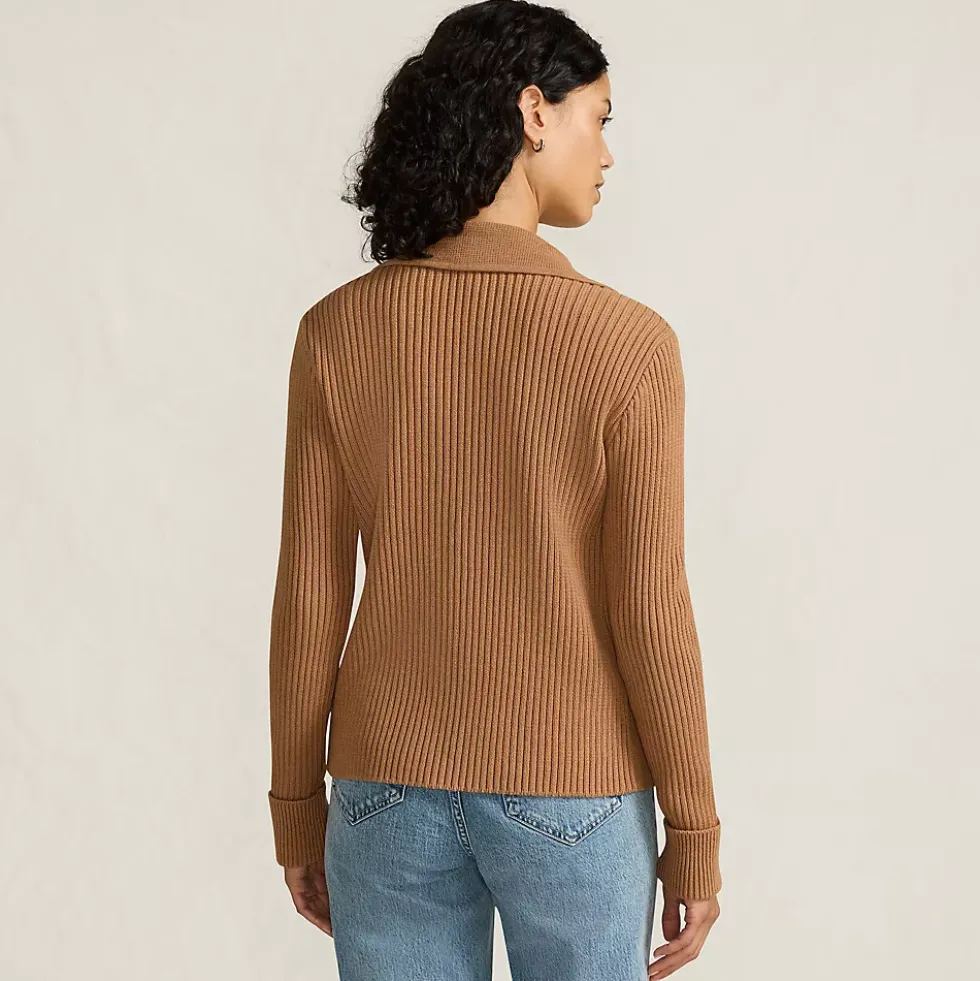 Women's Drifter Ribbed Collared Blazer Sweater