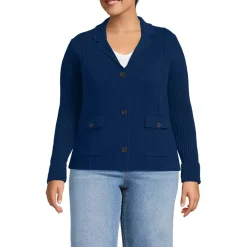 Women's Drifter Ribbed Collared Blazer Sweater