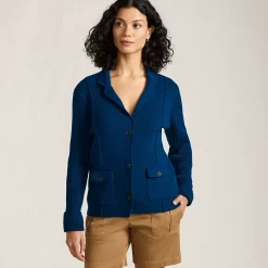 Women's Drifter Ribbed Collared Blazer Sweater