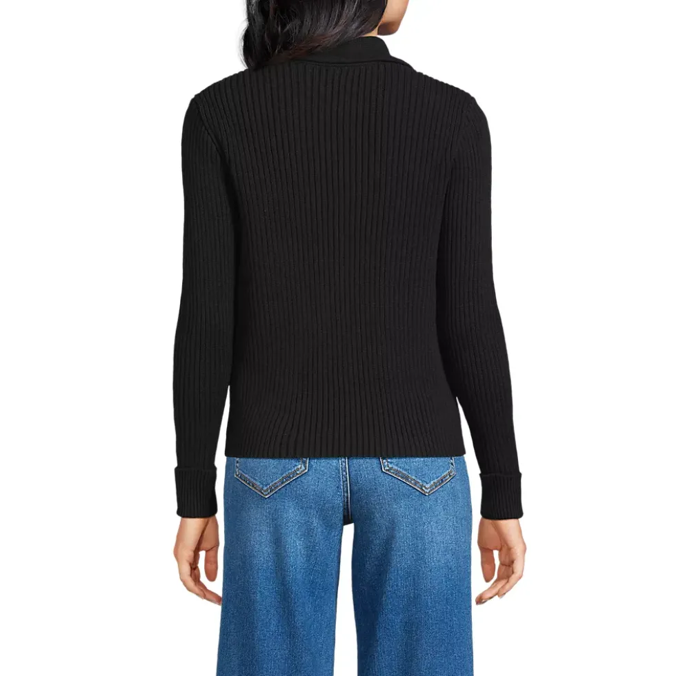 Women's Drifter Ribbed Collared Blazer Sweater