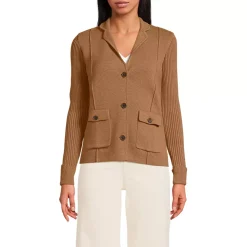 Women's Drifter Ribbed Collared Blazer Sweater