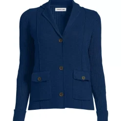 Women's Drifter Ribbed Collared Blazer Sweater