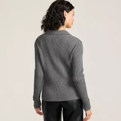 Women's Drifter Ribbed Collared Blazer Sweater