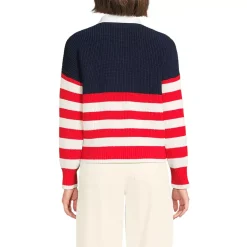Women's Drifter Rugby with Woven Collar Sweater