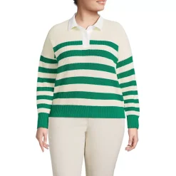 Women's Drifter Rugby with Woven Collar Sweater