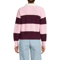 Women's Drifter Rugby with Woven Collar Sweater