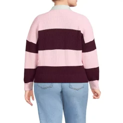 Women's Drifter Rugby with Woven Collar Sweater