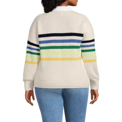 Women's Drifter Rugby with Woven Collar Sweater