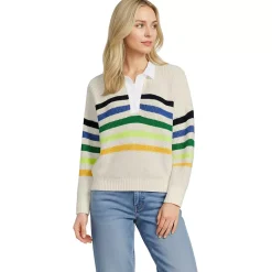 Women's Drifter Rugby with Woven Collar Sweater
