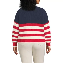 Women's Drifter Rugby with Woven Collar Sweater