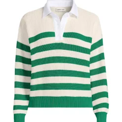 Women's Drifter Rugby with Woven Collar Sweater