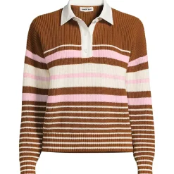 Women's Drifter Rugby with Woven Collar Sweater