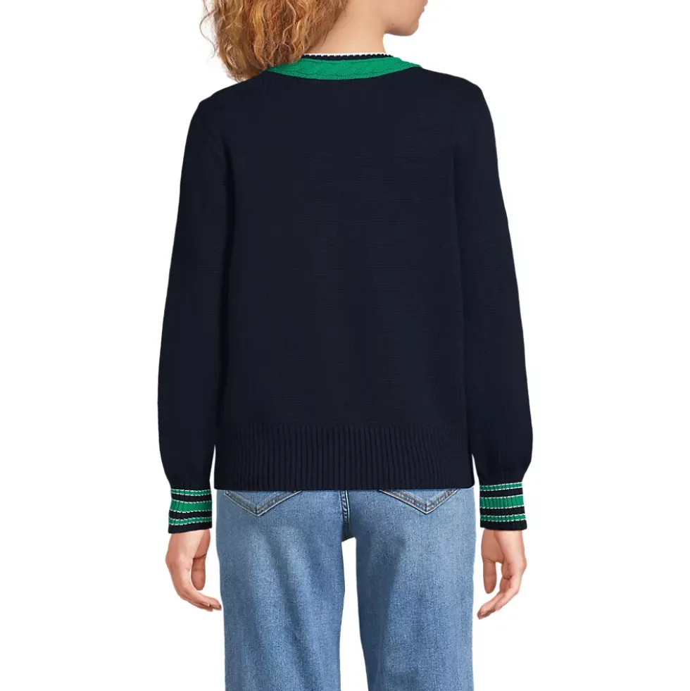 Women's Drifter Set in Sleeve Vneck Sweater