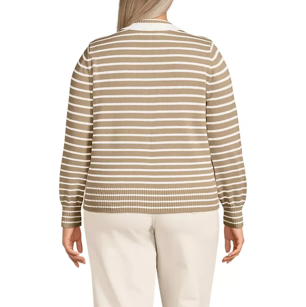Women's Drifter Set in Sleeve Vneck Sweater