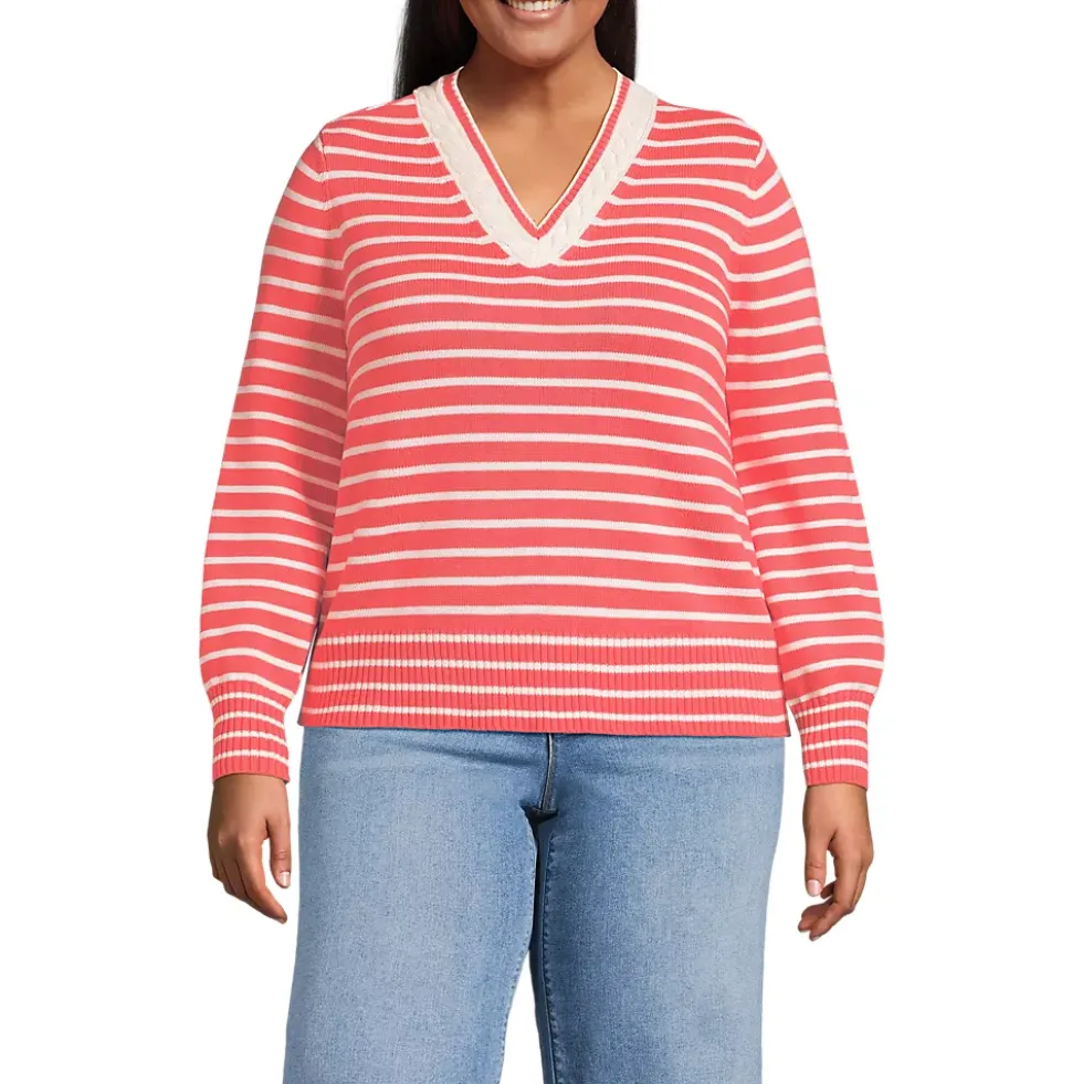 Women's Drifter Set in Sleeve Vneck Sweater