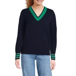Women's Drifter Set in Sleeve Vneck Sweater