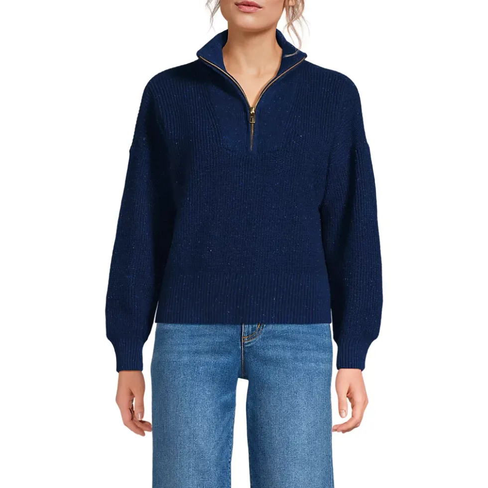 Women's Drifter Shaker Wedge Quarter Zip Sweater