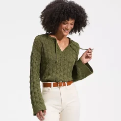 Women's Drifter Tie Notch Neck Sweater